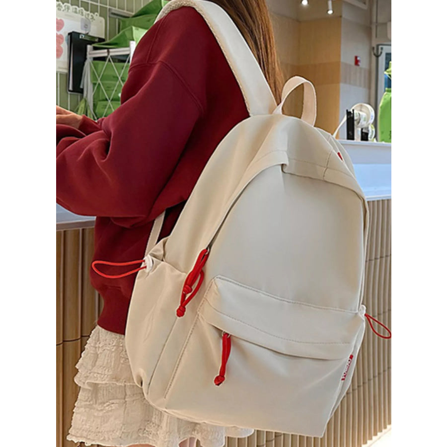 Casual Style Lightweight Backpack Bag White / One Size Apparel and Accessories