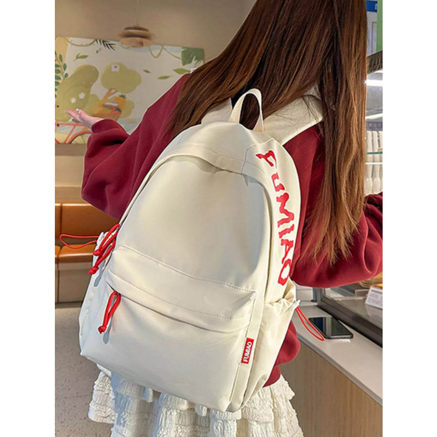 Casual Style Lightweight Backpack Bag White / One Size Apparel and Accessories