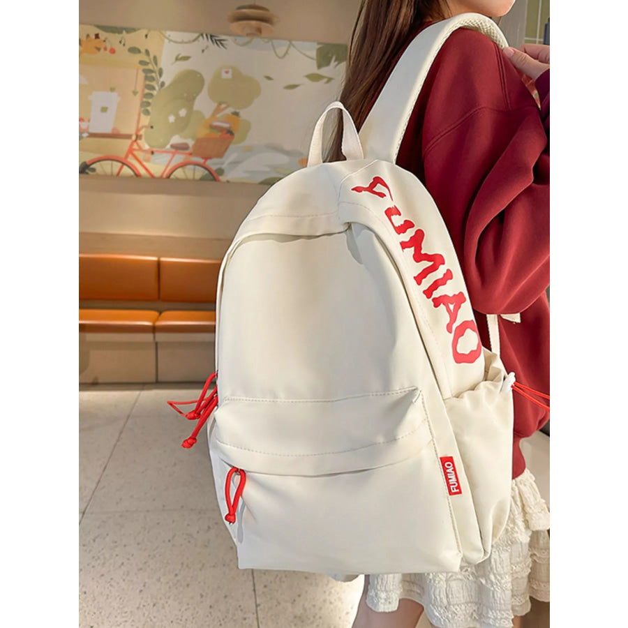 Casual Style Lightweight Backpack Bag White / One Size Apparel and Accessories