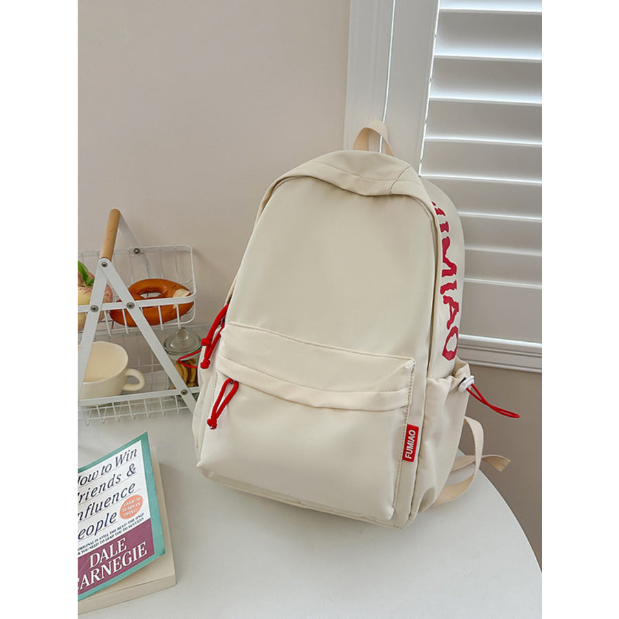 Casual Style Lightweight Backpack Bag White / One Size Apparel and Accessories