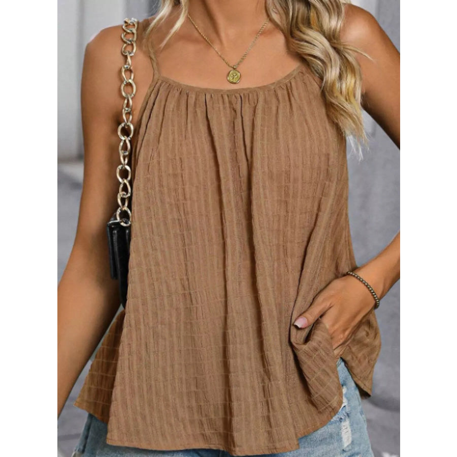 Casual Textured Cami Apparel and Accessories