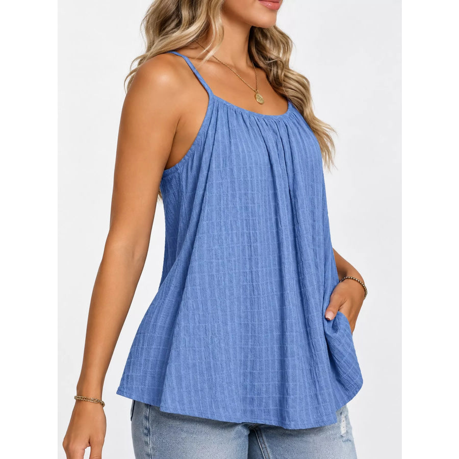 Casual Textured Cami Apparel and Accessories