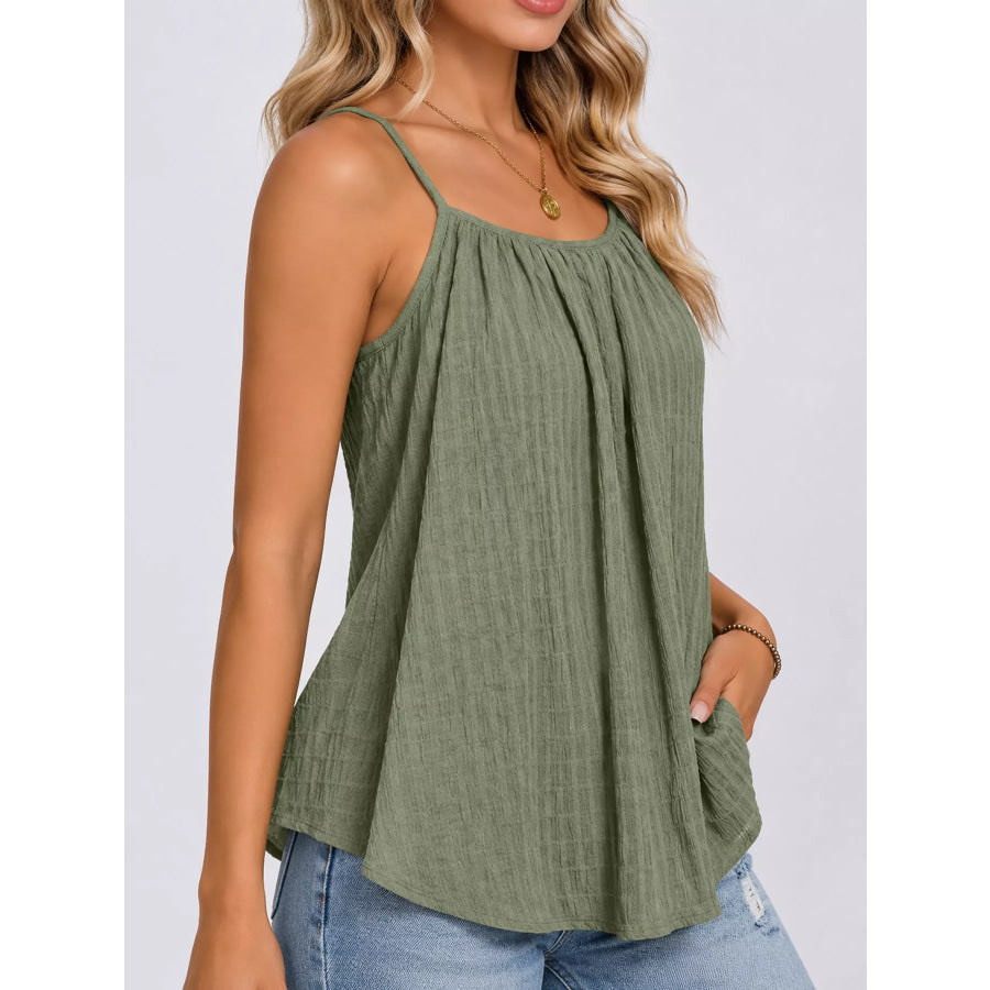 Casual Textured Cami Apparel and Accessories