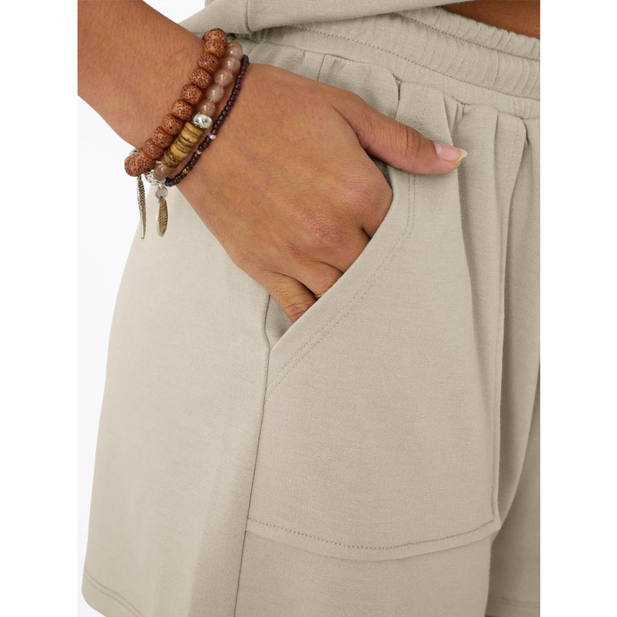 Casual V-Neck T-Shirt and Shorts Set Apparel and Accessories