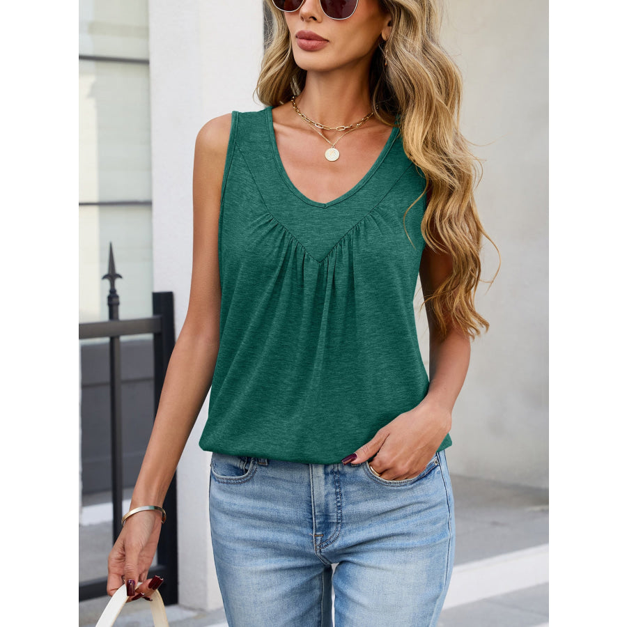 Casual V-Neck Tank Apparel and Accessories