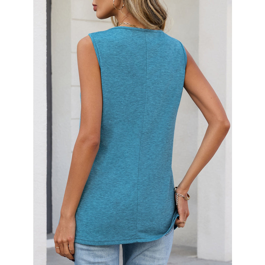 Casual V-Neck Tank Apparel and Accessories