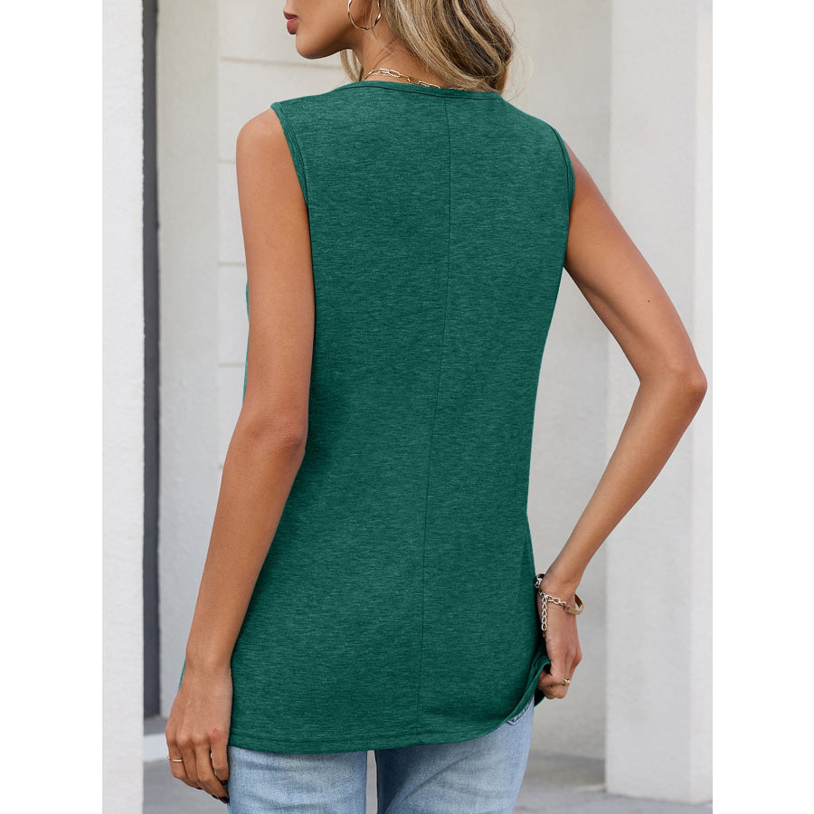 Casual V-Neck Tank Apparel and Accessories