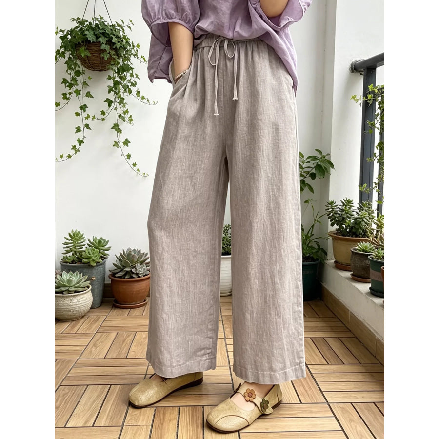 Casual Wide Leg Pants Apparel and Accessories