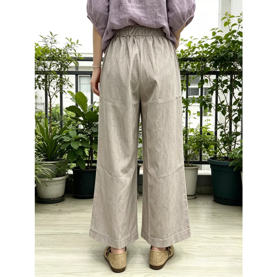 Casual Wide Leg Pants Apparel and Accessories