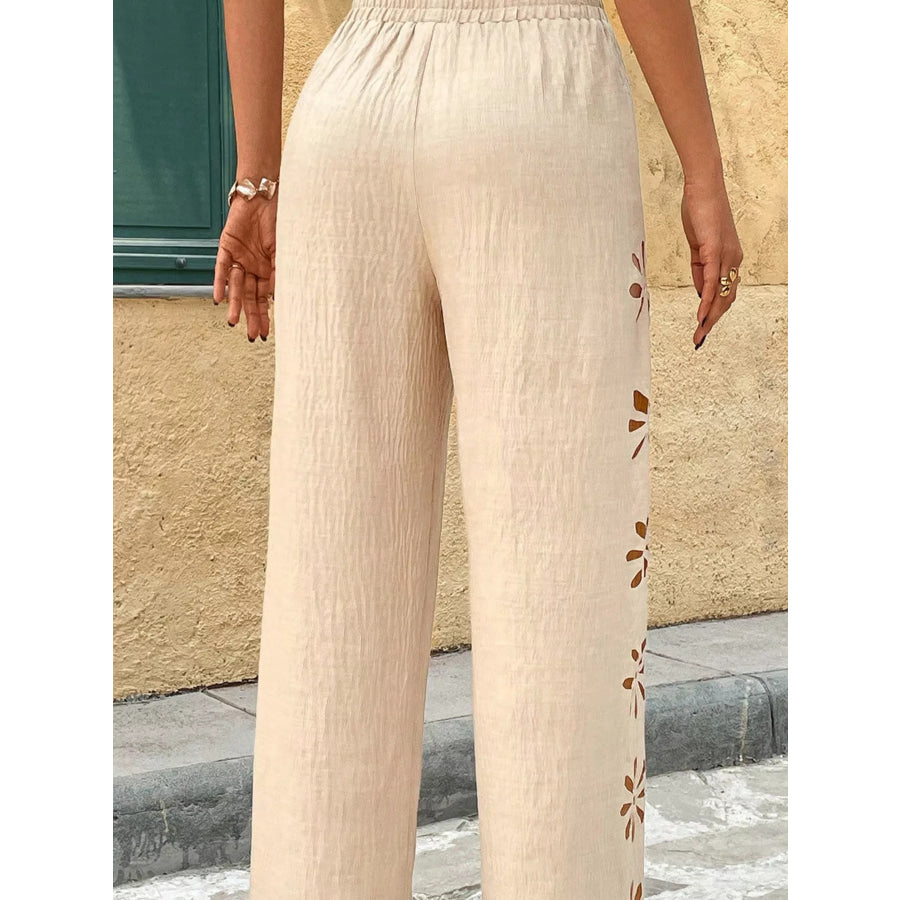 Casual Wide-Leg Pants Apparel and Accessories