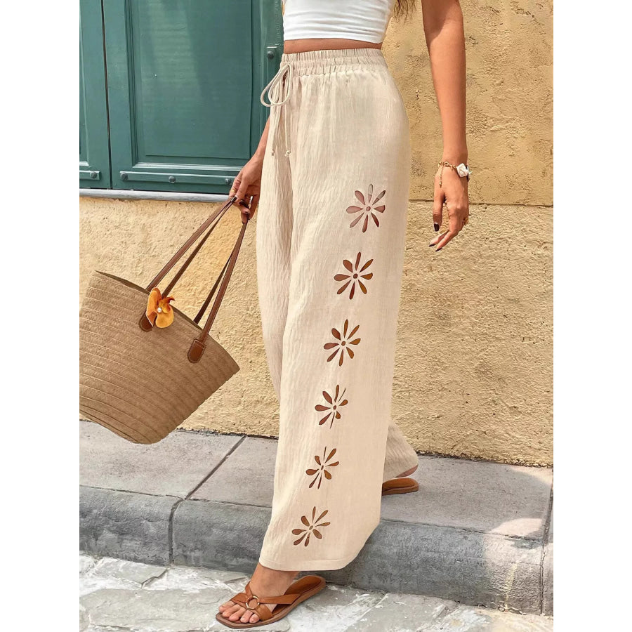 Casual Wide-Leg Pants Apparel and Accessories