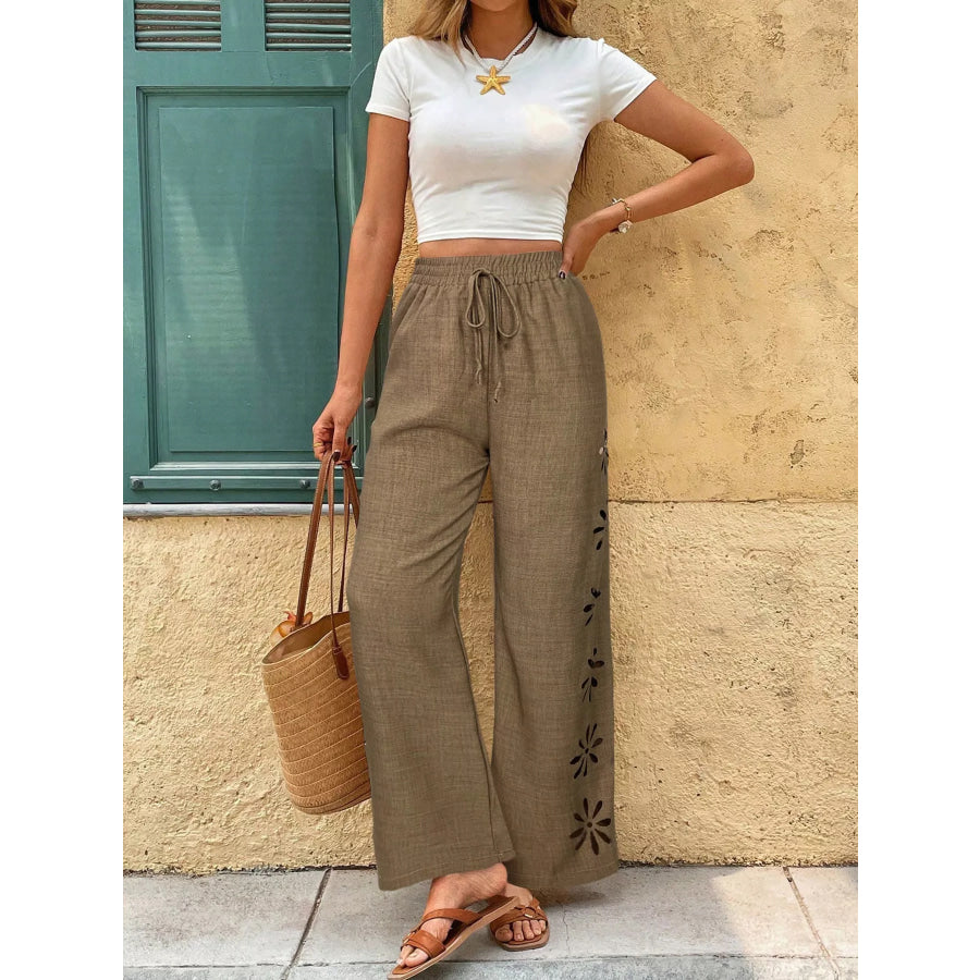 Casual Wide-Leg Pants Apparel and Accessories