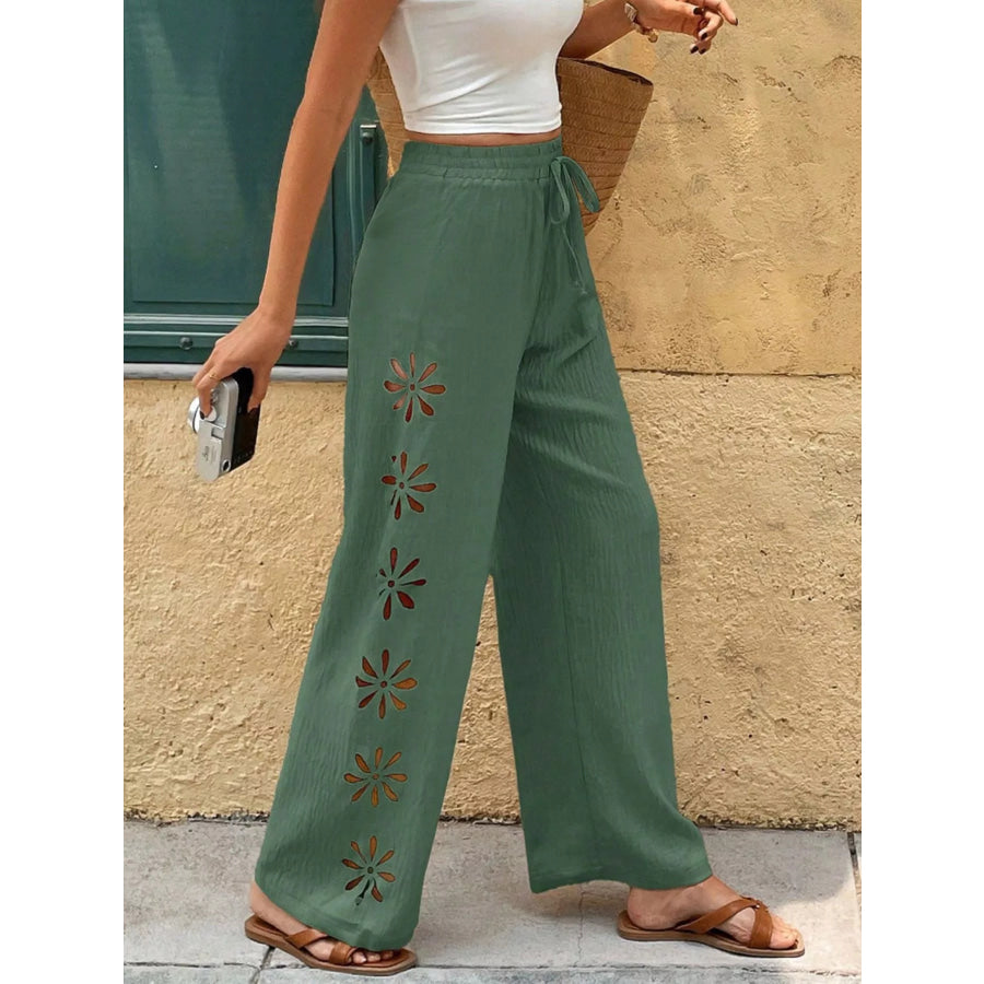 Casual Wide-Leg Pants Apparel and Accessories