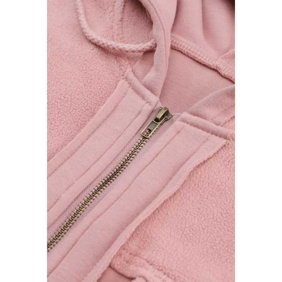 Casual Zip Up Jacket with Pockets Apparel and Accessories
