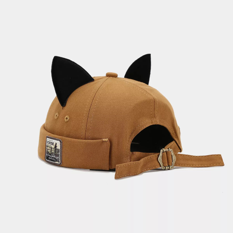 Cat Ear Brimless Hat Caramel / One Size Apparel and Accessories