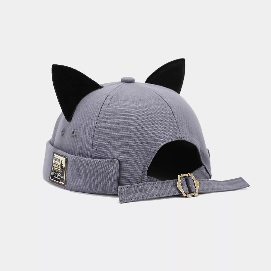 Cat Ear Brimless Hat Light Blue / One Size Apparel and Accessories
