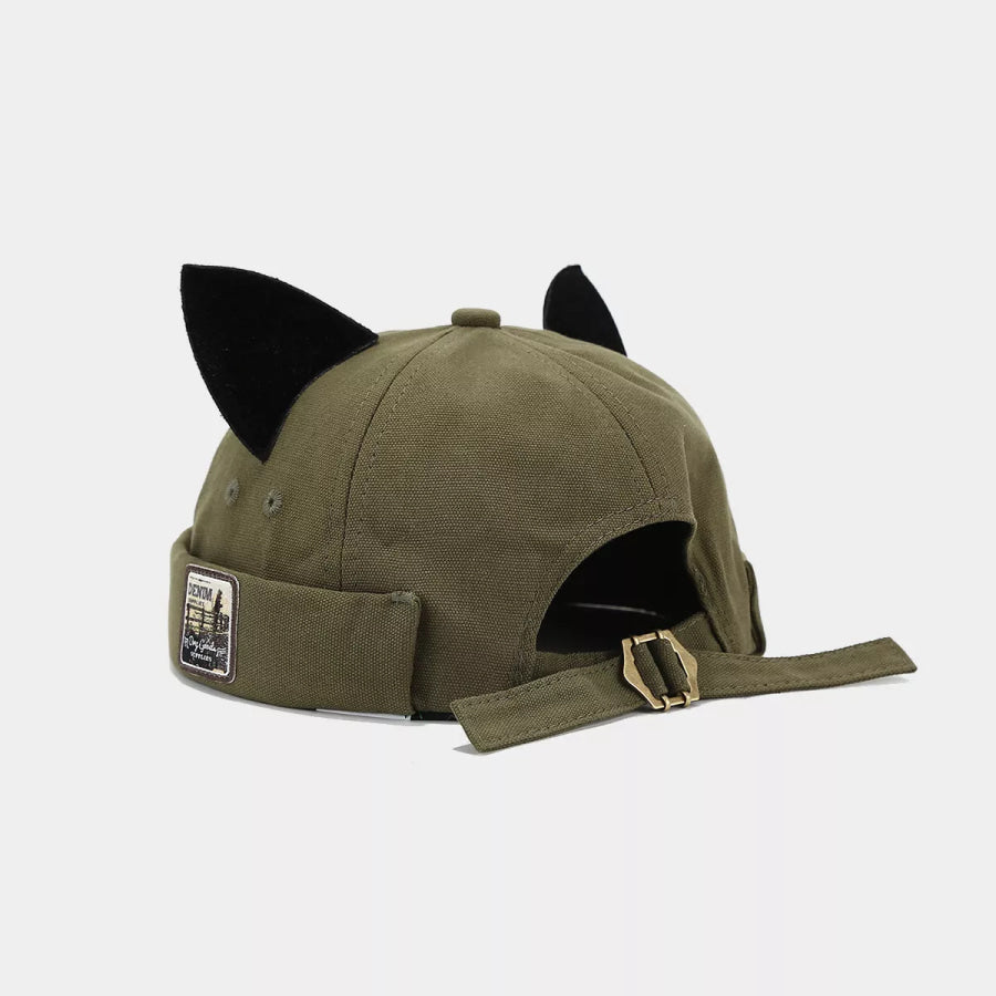 Cat Ear Brimless Hat Light Blue / One Size Apparel and Accessories