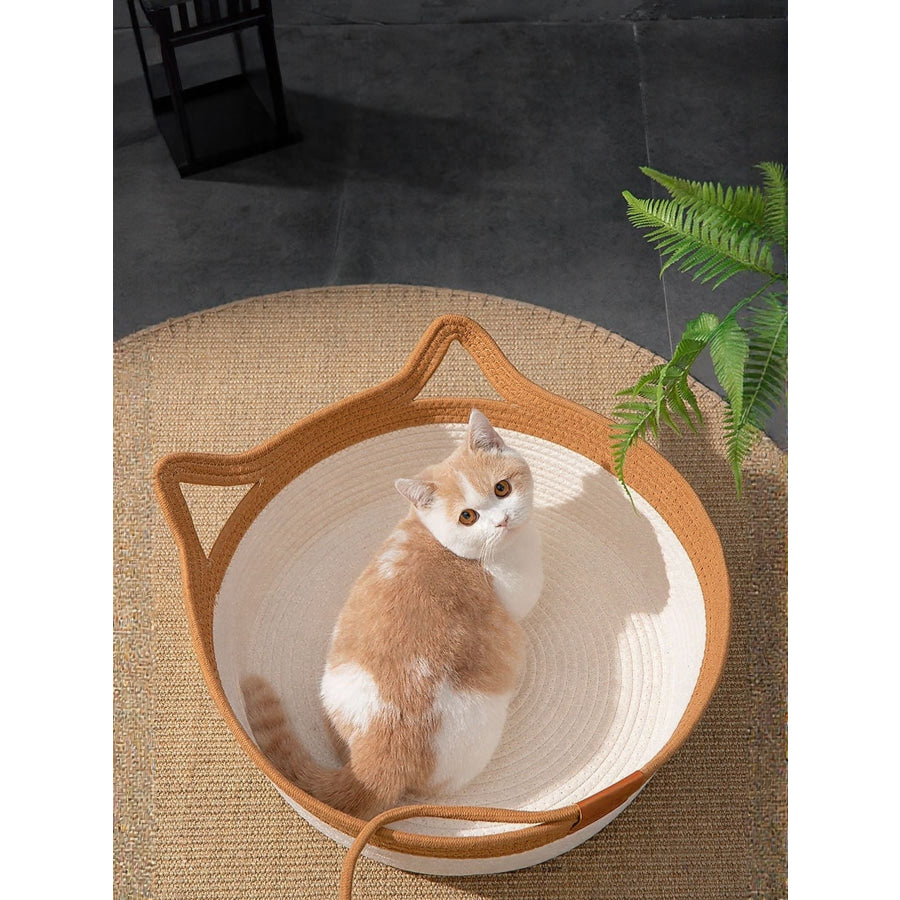 Cat Ear Woven Pet Nest Apparel and Accessories