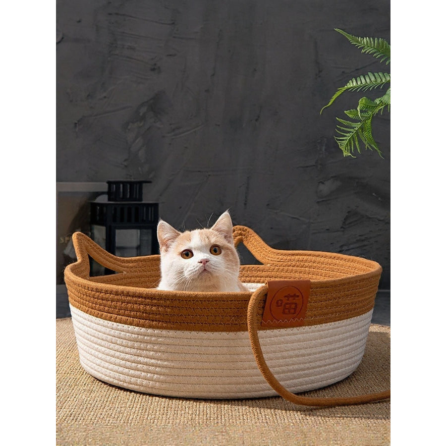 Cat Ear Woven Pet Nest Apparel and Accessories