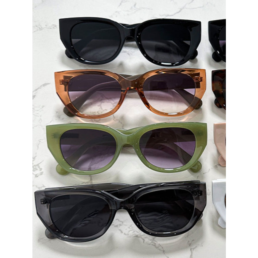 Cat Eye Polycarbonate Frame Sunglasses Apparel and Accessories