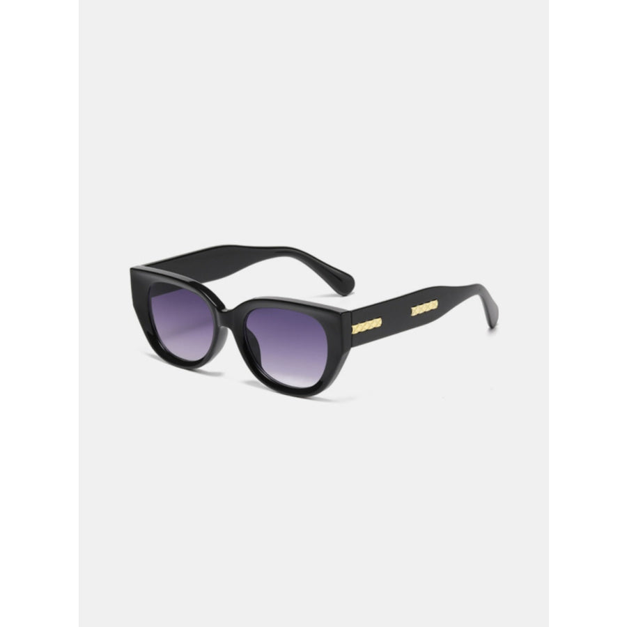 Cat Eye Polycarbonate Frame Sunglasses Lavender / One Size Apparel and Accessories