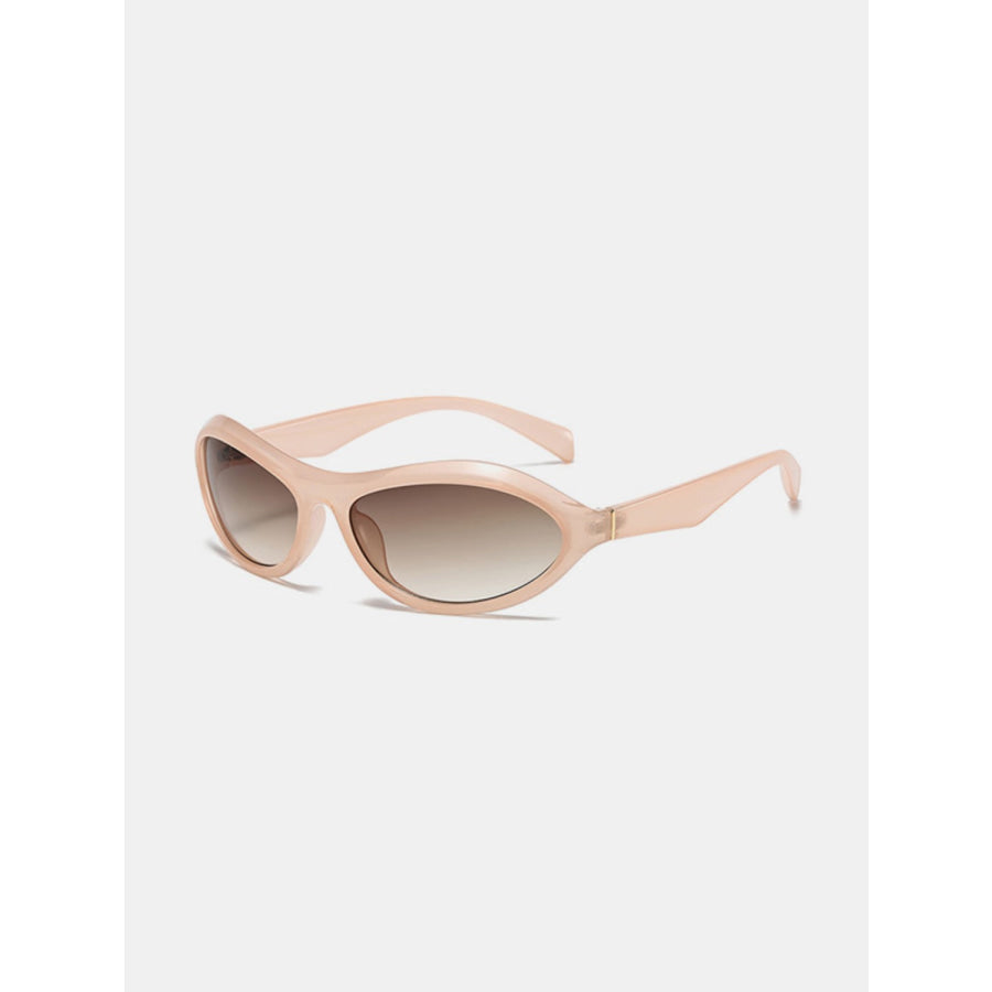 Cat Eye Polycarbonate Sunglasses Blush Pink / One Size Apparel and Accessories