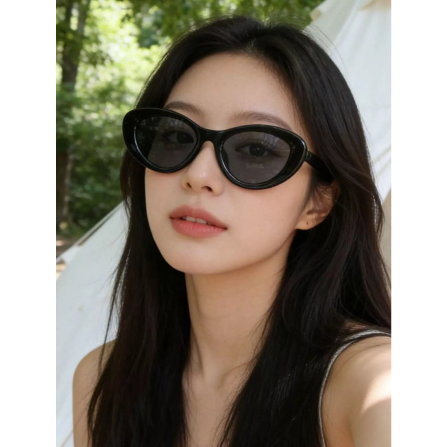 Cat Eye Sunglasses Black / One Size Apparel and Accessories