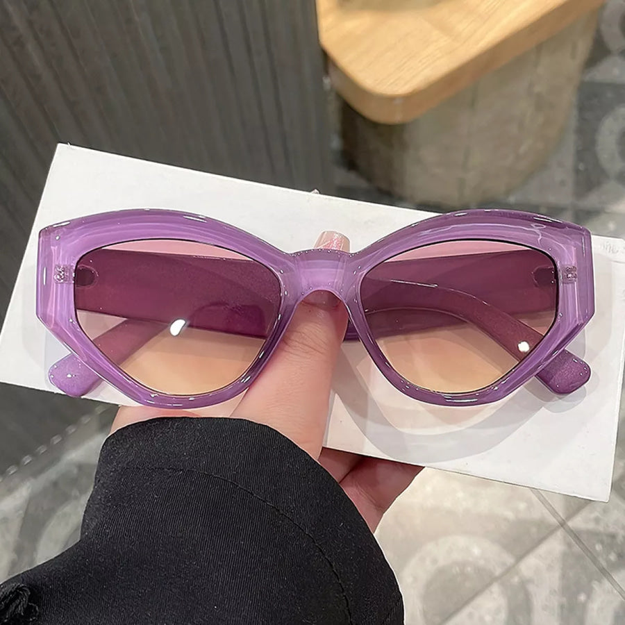 Cat-Eye Sunglasses Leopard / One Size Apparel and Accessories