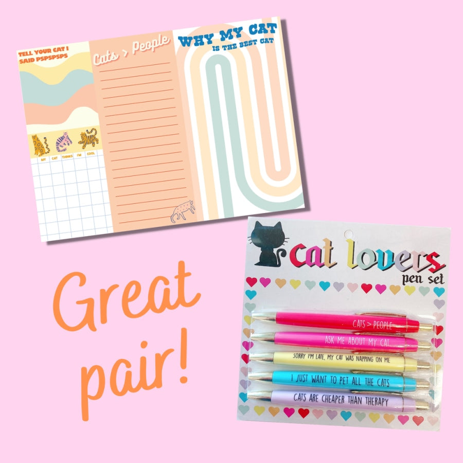 Cat Lovers Notepad Set Notepad