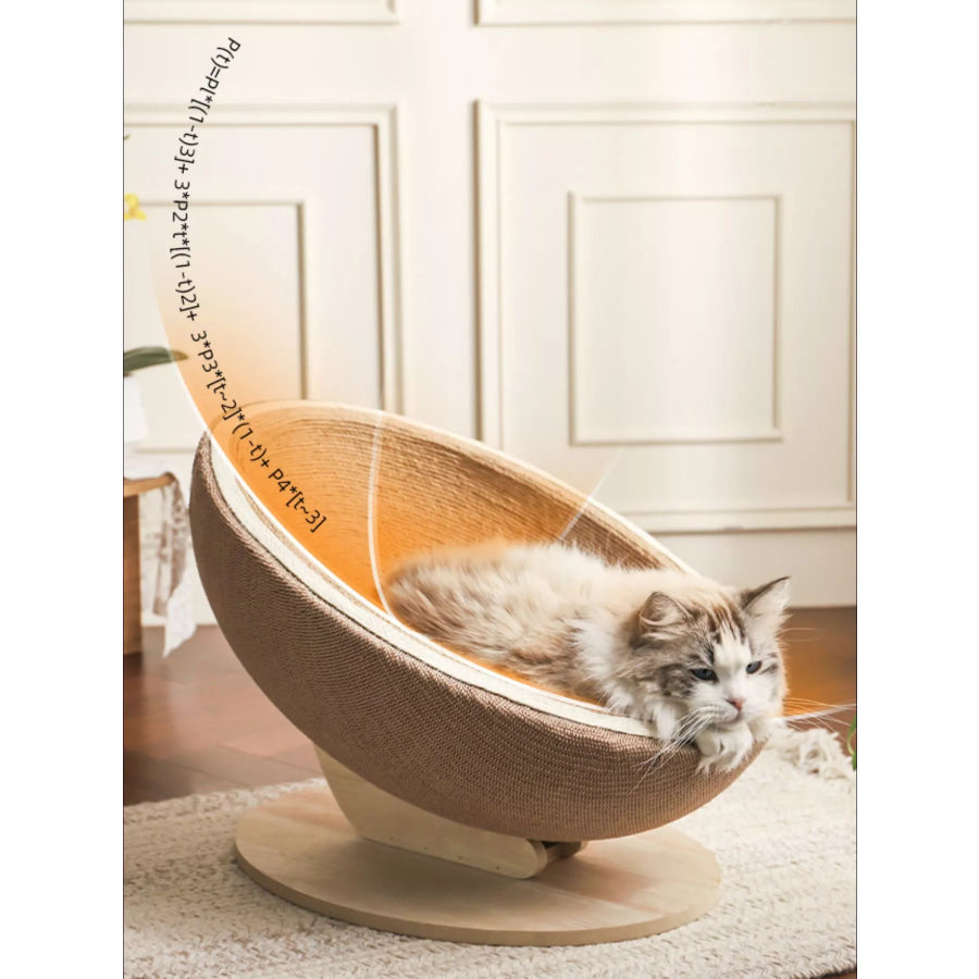 Cat Nest with Hemp Rope Scratcher Apparel and Accessories