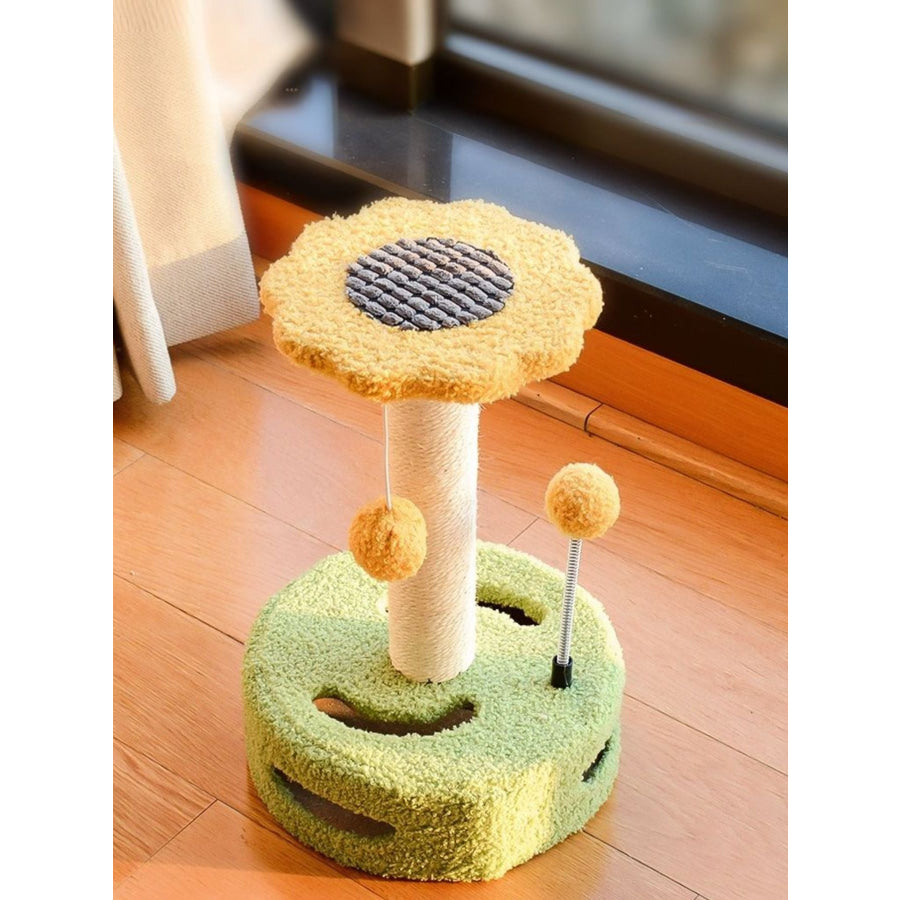 Cat Scratching Posts with Dangling Balls Apparel and Accessories