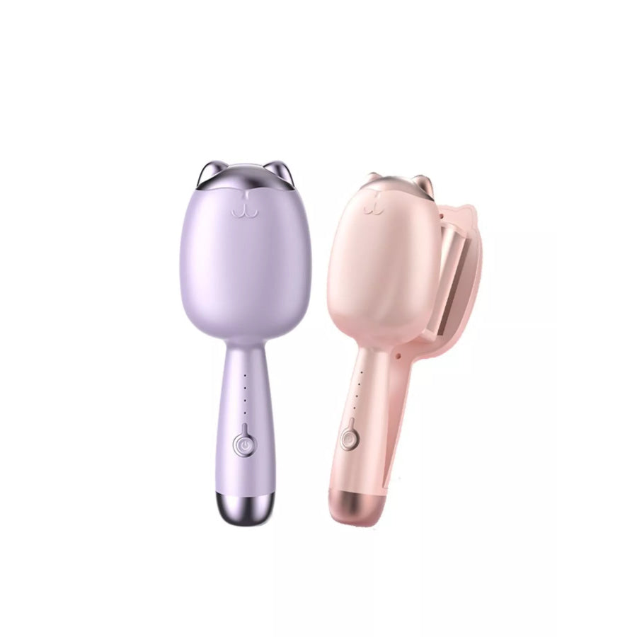Cat Shaped Heated Curling Iron Lilac / European plug Apparel and Accessories