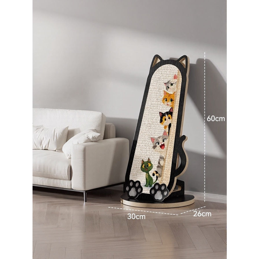 Cat-Shaped Scratching Post Style 7 / One Size Apparel and Accessories