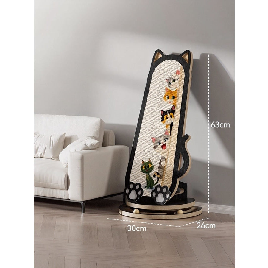 Cat-Shaped Scratching Post Style 8 / One Size Apparel and Accessories
