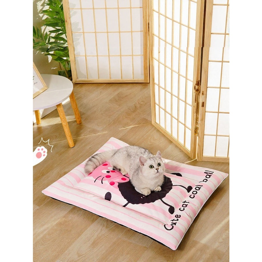 Cat Striped Pet Mat & Bed Apparel and Accessories