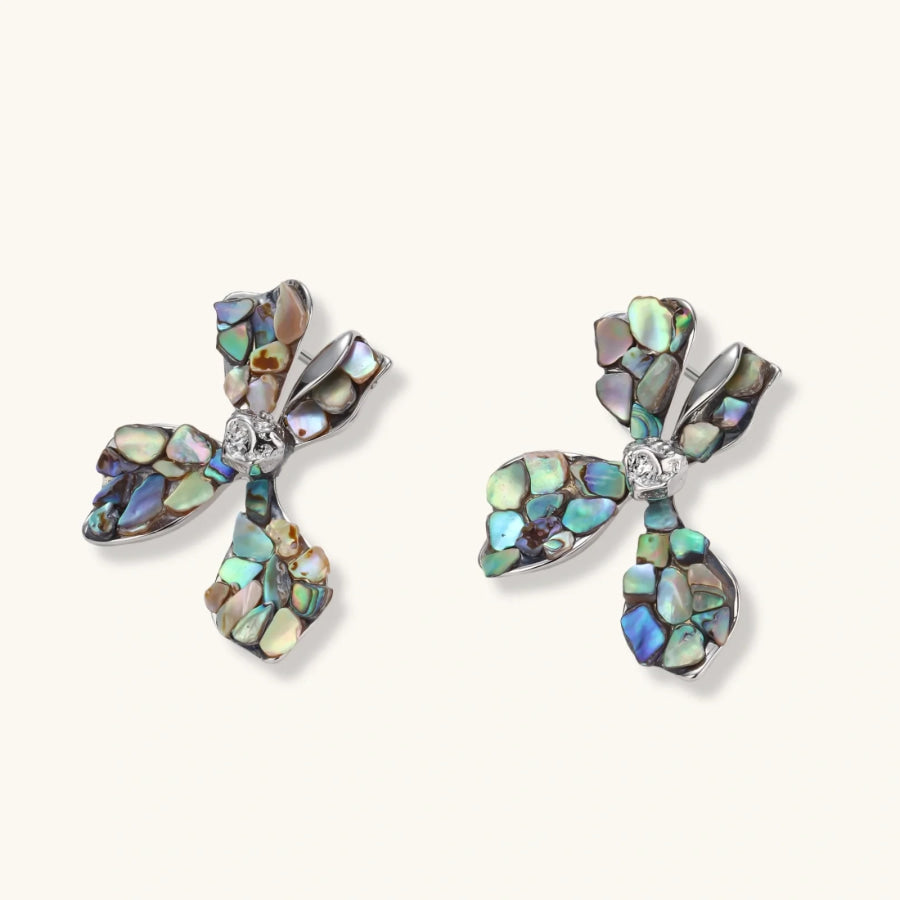 Celestial Shell Cross Studs by Sandee Rain Boutique Earrings
