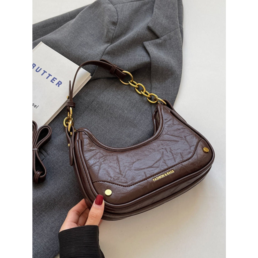 Chain Accent Shoulder Bag Apparel and Accessories