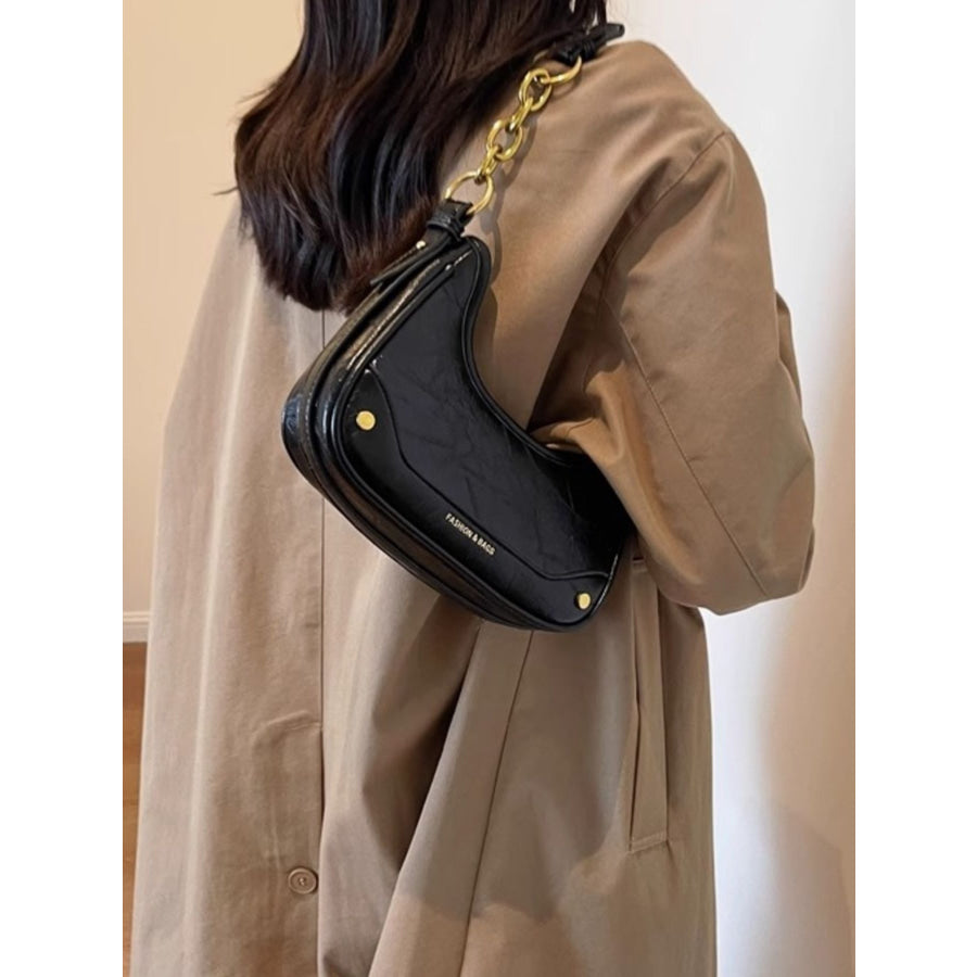 Chain Accent Shoulder Bag Apparel and Accessories