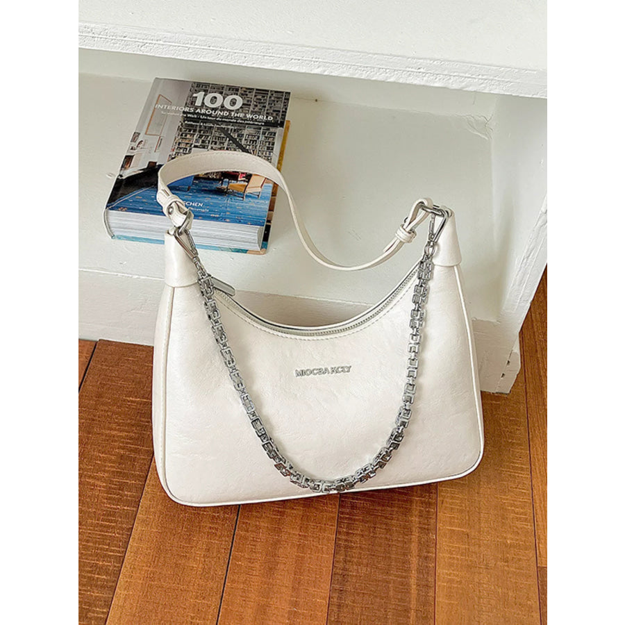 Chain Detail Shoulder Bag Apparel and Accessories