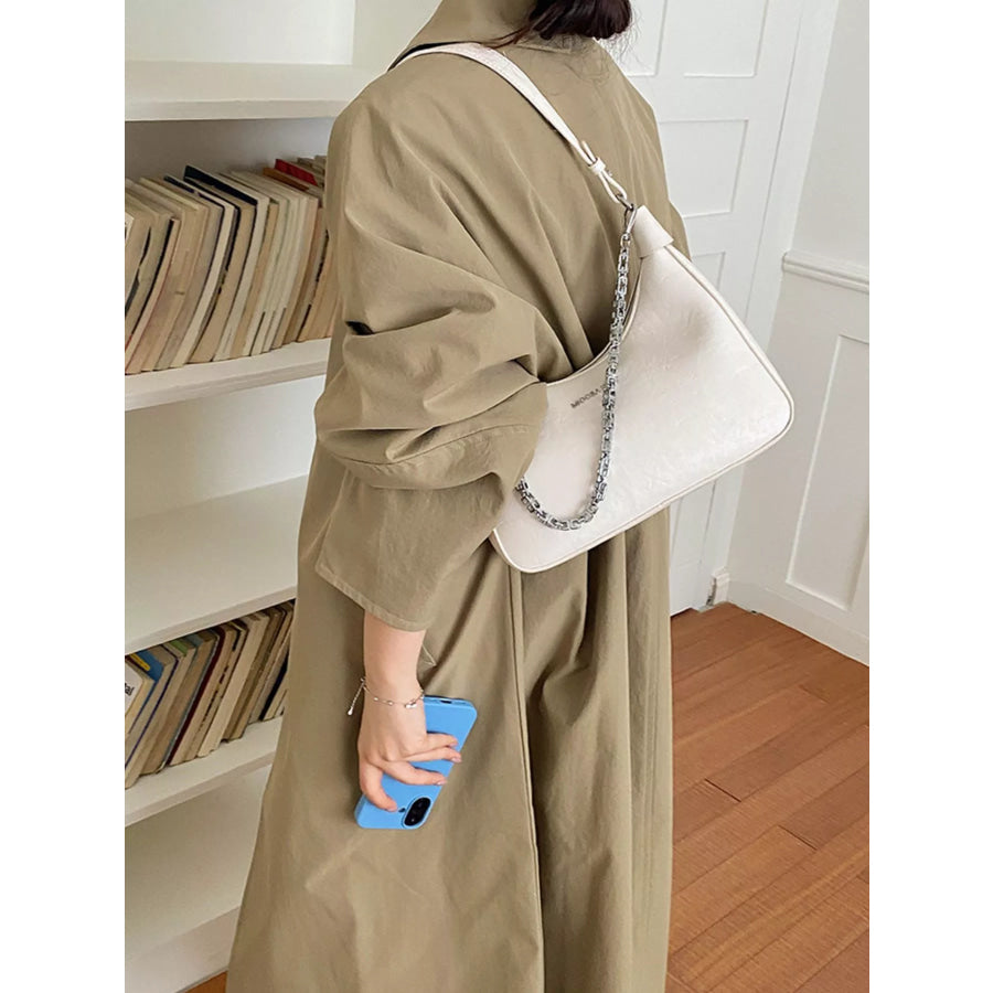Chain Detail Shoulder Bag Apparel and Accessories