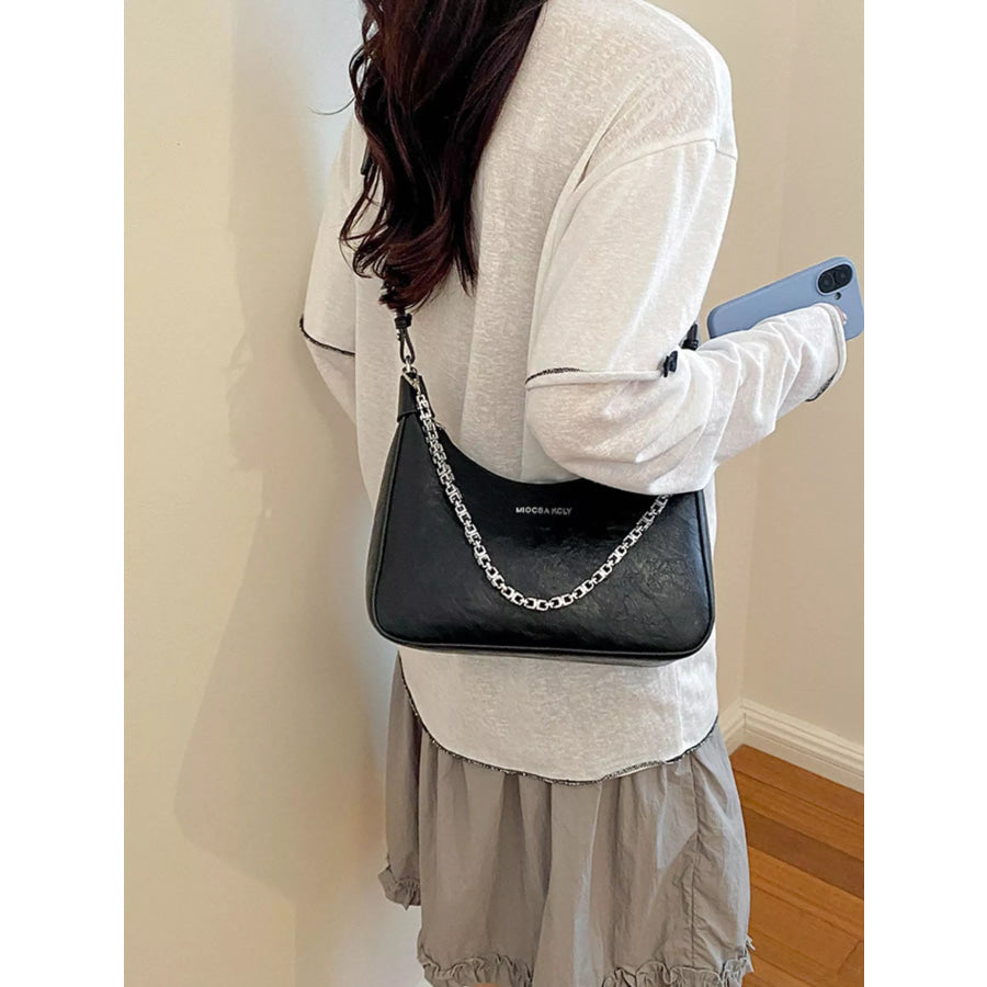 Chain Detail Shoulder Bag Apparel and Accessories