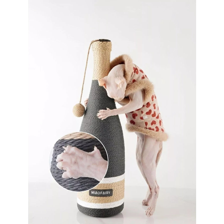Champagne Bottle Style Cat Scratching Posts Apparel and Accessories