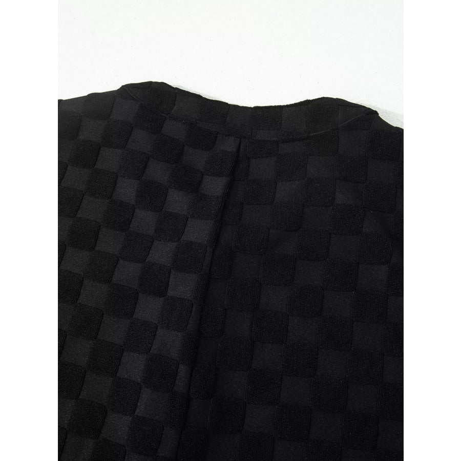 Checkered Sleeveless Wide Leg Jumpsuit Apparel and Accessories