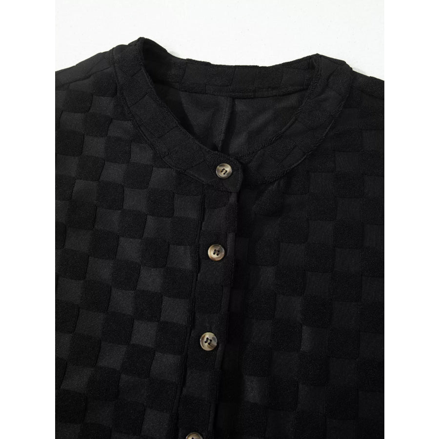Checkered Sleeveless Wide Leg Jumpsuit Apparel and Accessories