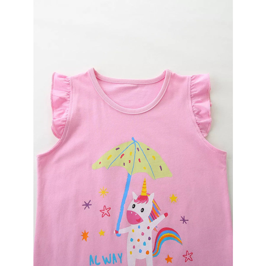 Children’s 3-Piece Graphic Ruffled Top Apparel and Accessories