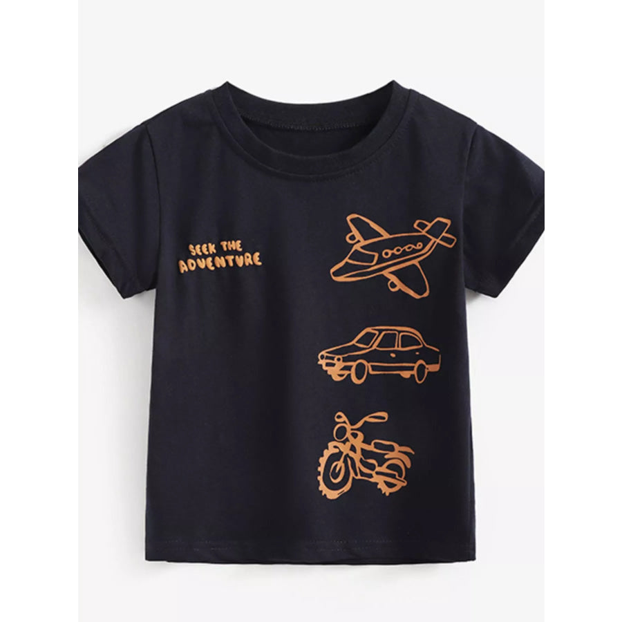 Children’s Adventure Transport Graphic T-Shirt Apparel and Accessories