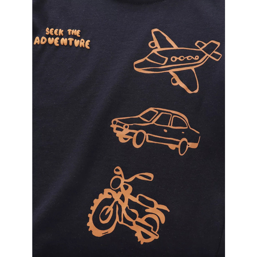 Children’s Adventure Transport Graphic T-Shirt Apparel and Accessories