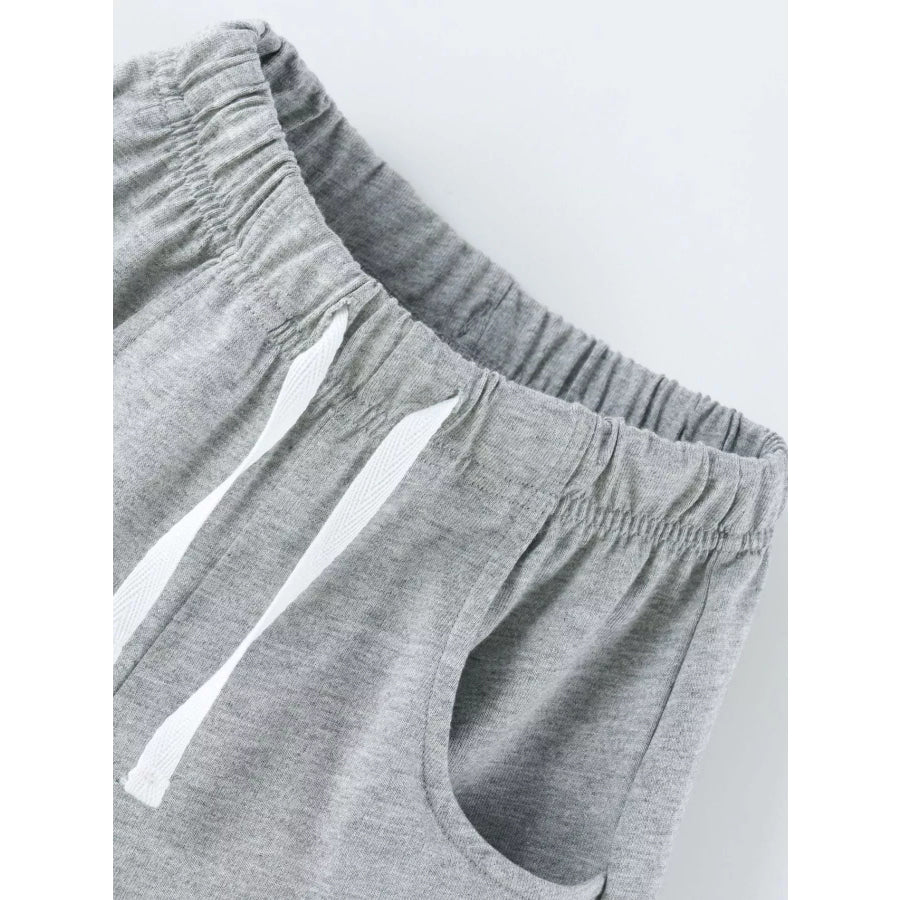 Children’s Airplane Round Neck T-Shirt and Shorts Set Apparel and Accessories