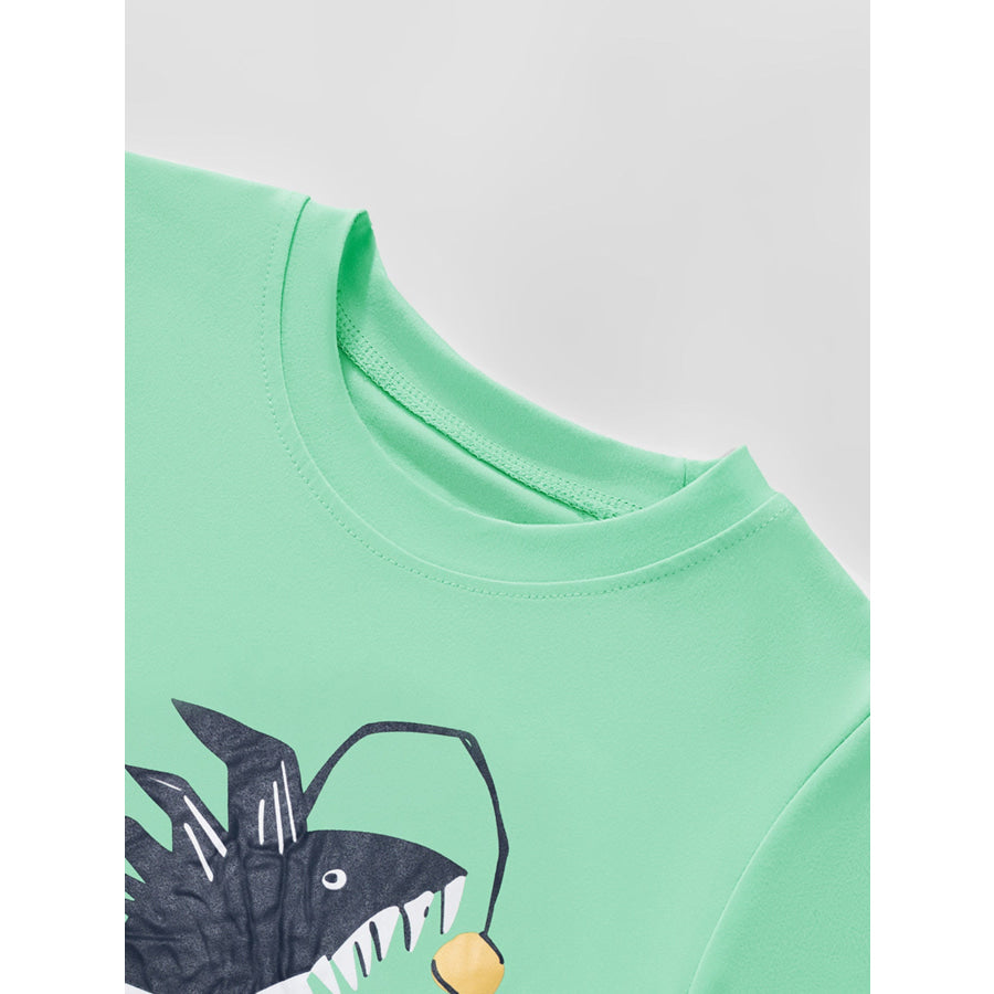Children’s Anglerfish Graphic Short Sleeve T-Shirt Apparel and Accessories