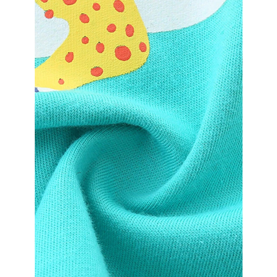 Children’s Animal Graphic Crew Neck T-Shirt Apparel and Accessories